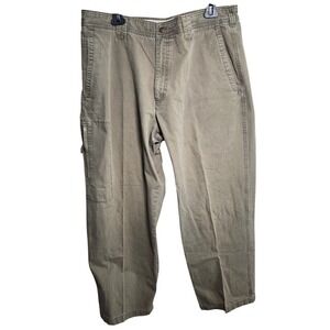 Columbia Sportswear Men's 38x30 Canvas Utility Pant Hiking Work Outdoor Tan. 610